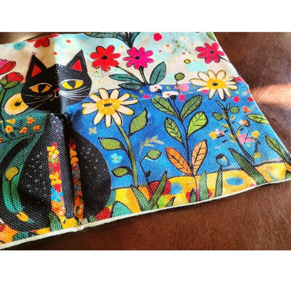 Black Cat Throw Pillow Covers 2 Decorative Cases Sofa Couch Accent Pet Decor 20" - Picture 3 of 9